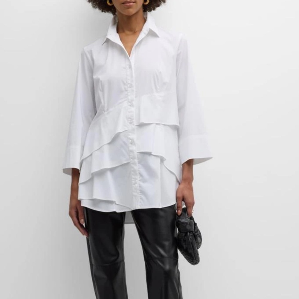 Finley Midnight Blue Jenna Layered Button Down